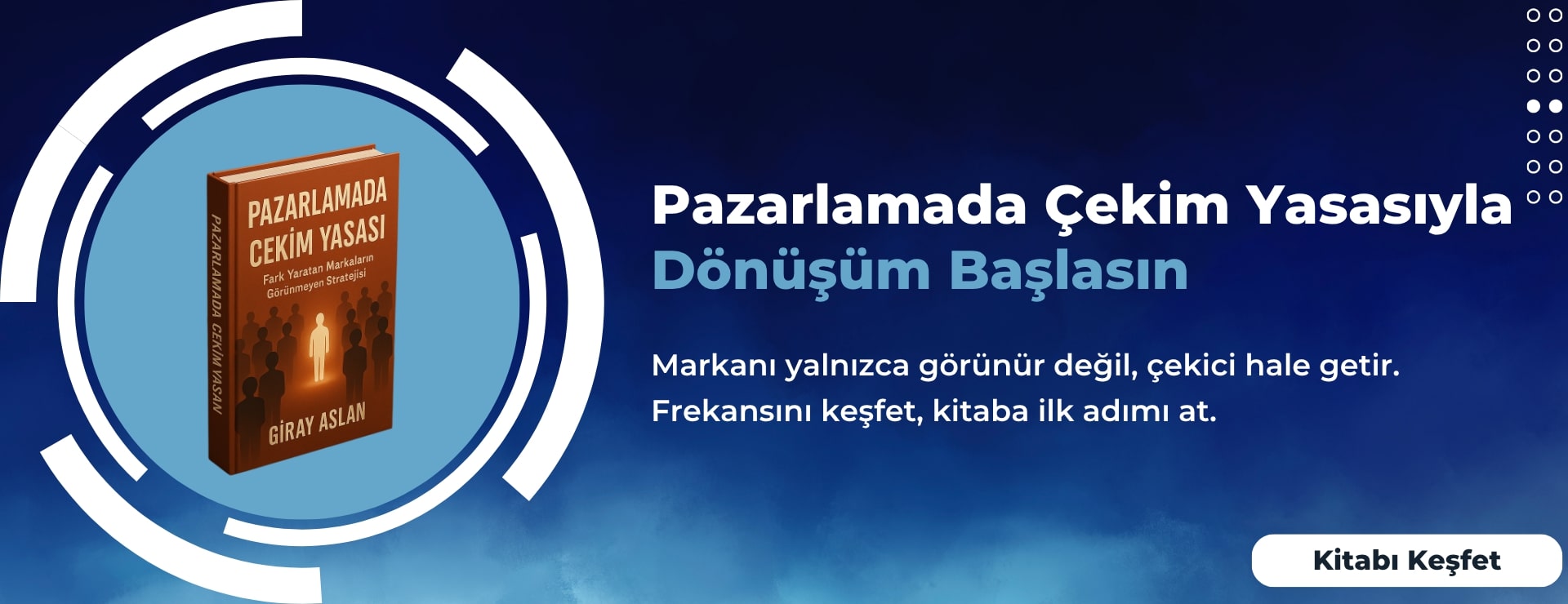Pazarlamada Çekim Yasası Webinar Bannerı